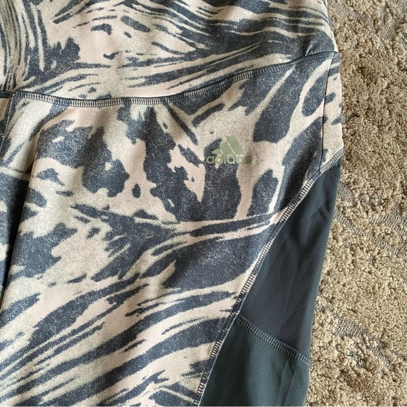 Adidas x Zoe Saldana Primegreen AEROREADY 7/8 Tights Leggings Blue Oxide: 3X - Picture 3 of 12